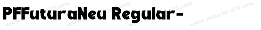 PFFuturaNeu Regular字体转换